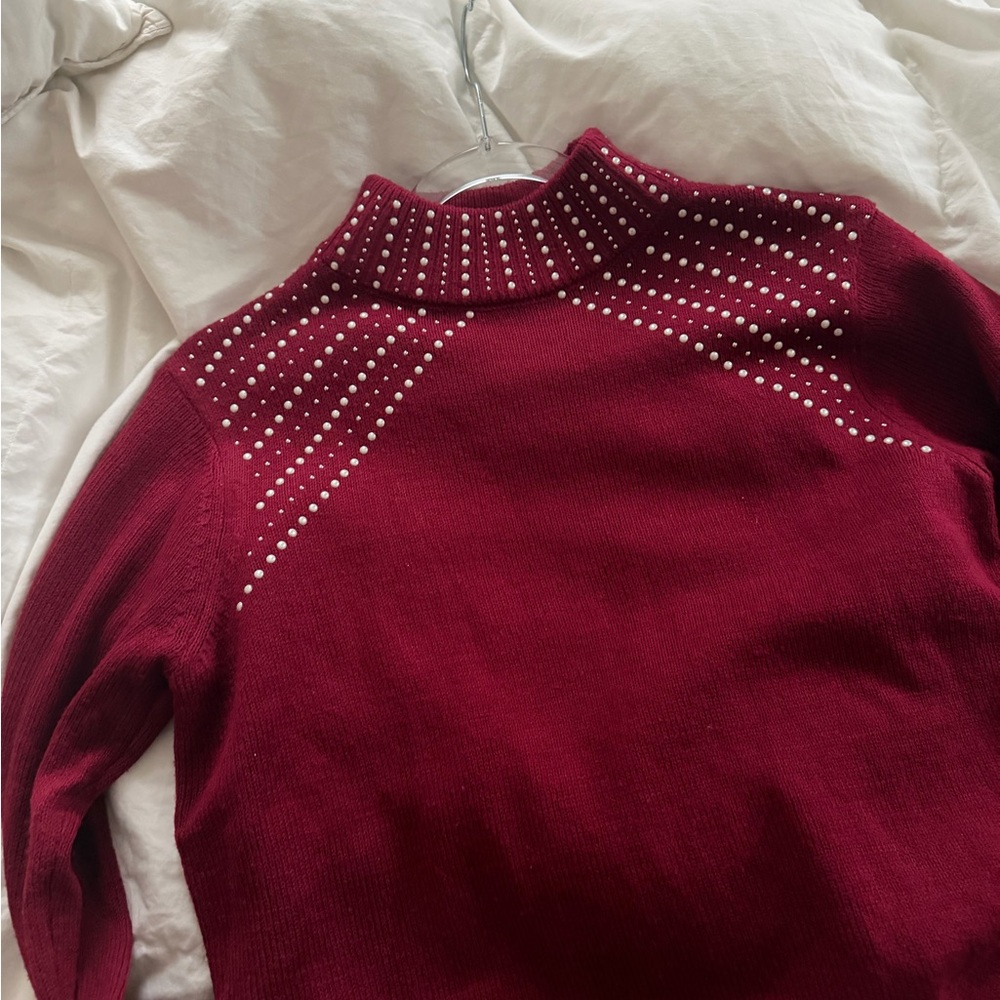 Juicy Couture Comfy Winter Sweater with Pearl Accents